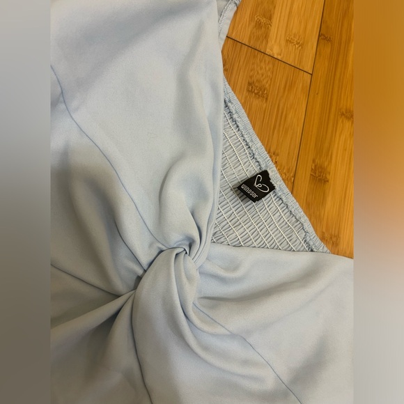 Windsor Light Blue Crop Top - Picture 3 of 8